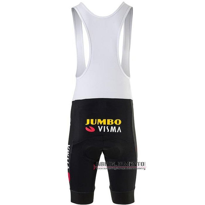 Abbigliamento Jumbo Visma 2020 Manica Corta e Pantaloncino Con Bretelle Visma Giallo Blu - Clicca l'immagine per chiudere